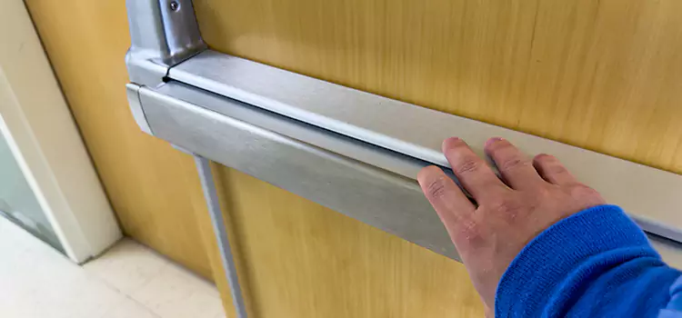 Installing a Push Bar on a Door Perris